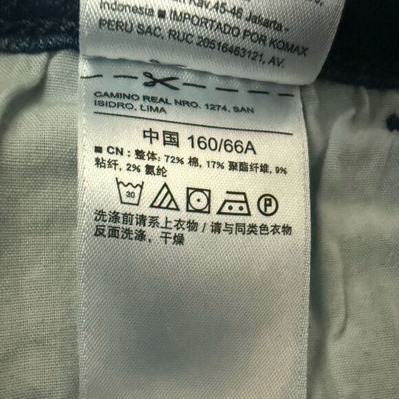 Old Navy Rockstar Super Skinny Ankle Jean Blue Jeans with Distressed Details - Picture 6 of 7